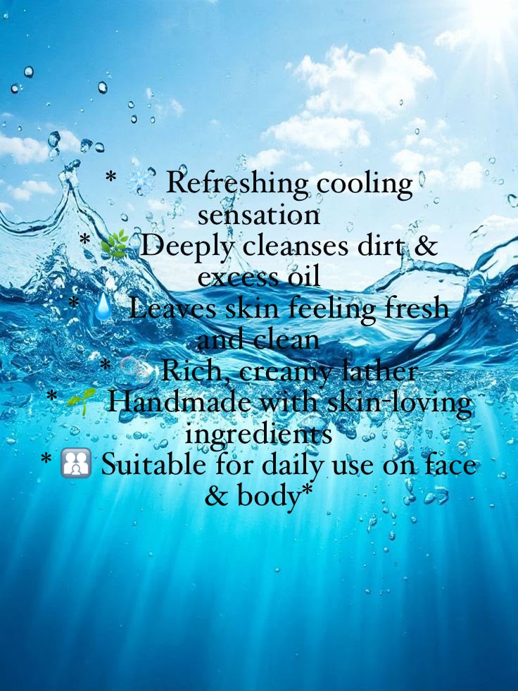 'Summer Remedy " Handmade Menthol Soap with Goodness of Tea tree oil , Aloe vera