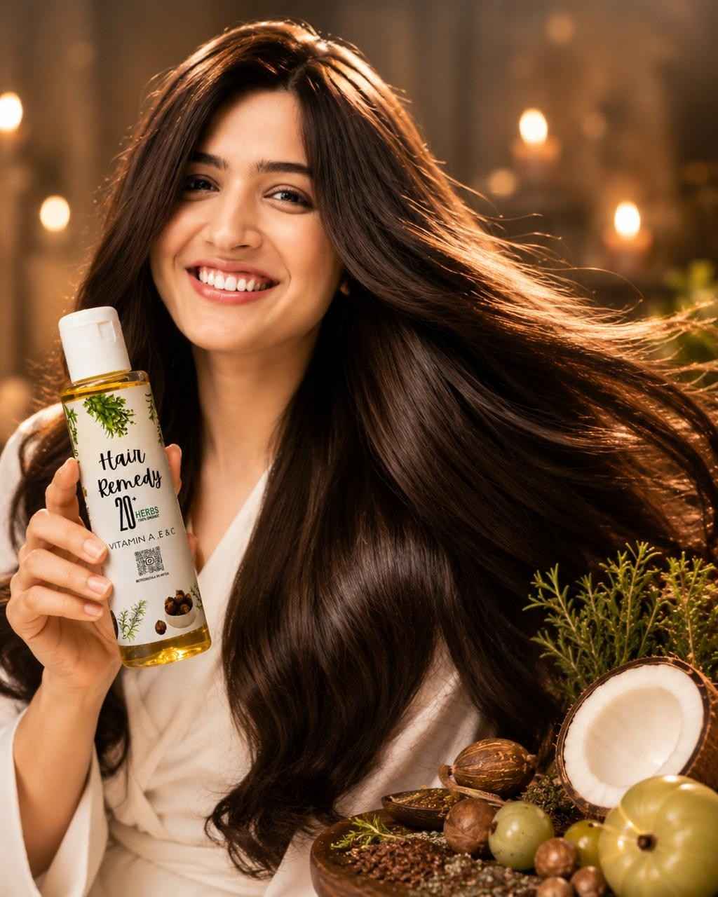 Hair Remedy  Oil | 100% organic chemical free with goodness of herbs | 150ml large Bottle with more quantiy and more care