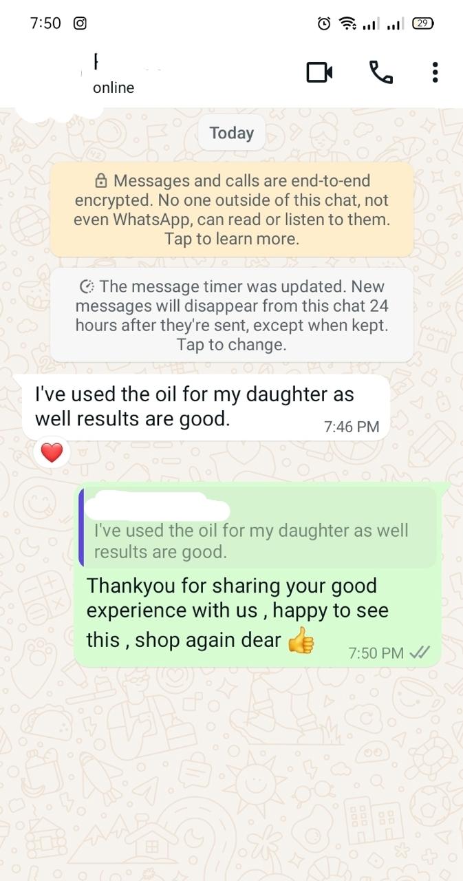 The customer is giving positive feedback about the product.