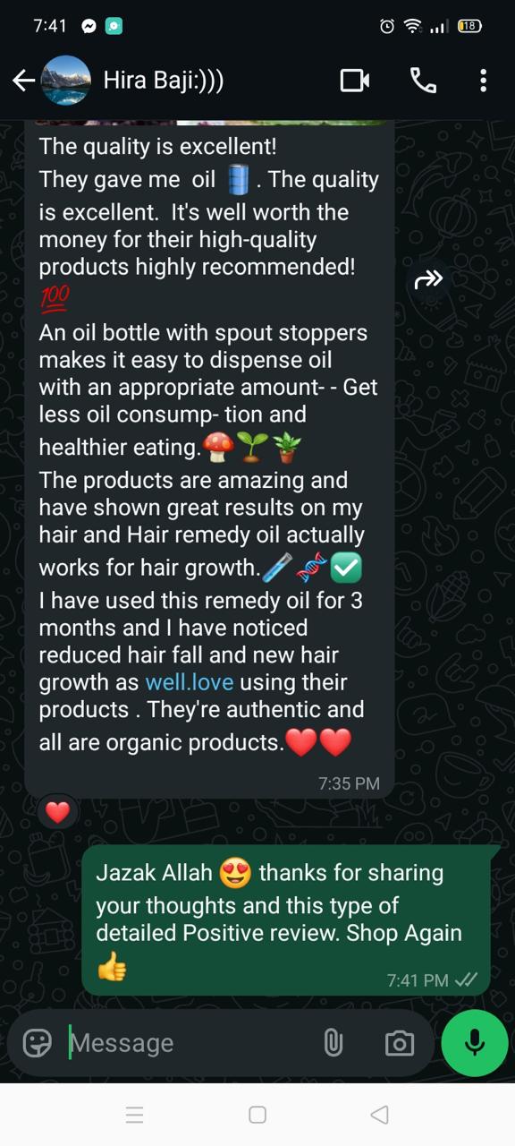 The customer is giving positive feedback about the product.